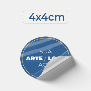 Adesivos 4x4cm Vinil Adesivo Cartela ou Rolo   Corte Personalizado / Meio Corte 